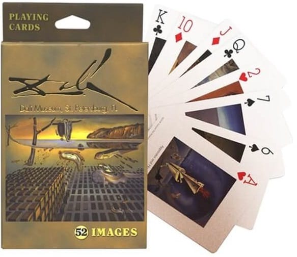 Salvador Dali Playing Cards, a card game that features the works of Salvador Dalí.