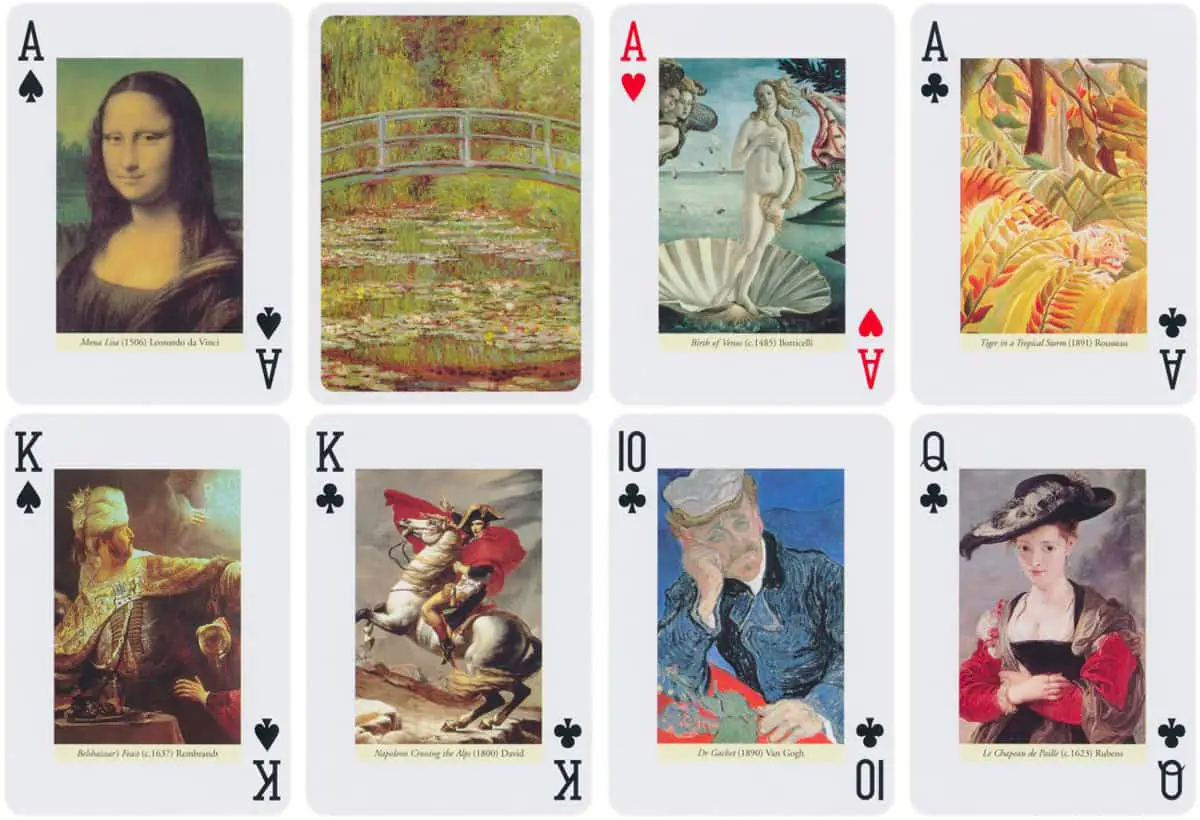 Bridgeman Art Library Art Pack Playing Cards, an art playing card that teaches art history to kids 
