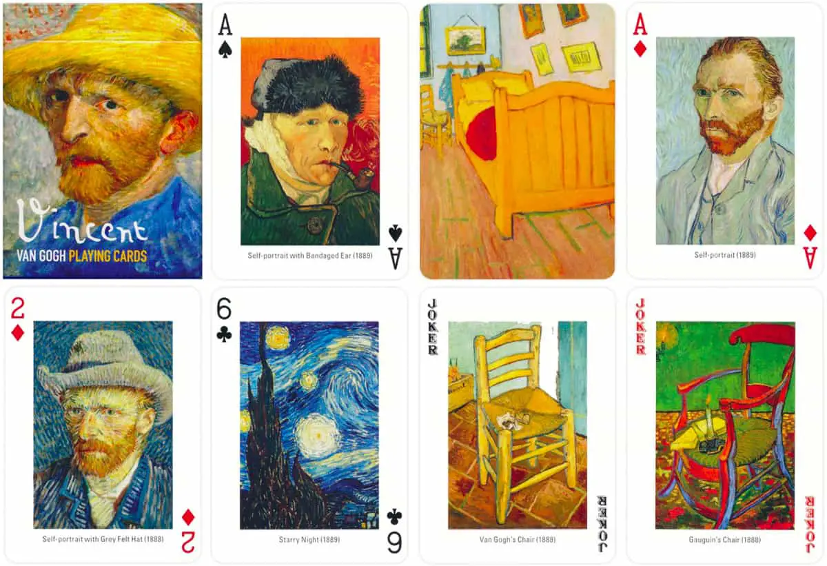 Van Gogh Playing Cards, a card deck about the famous impressionist