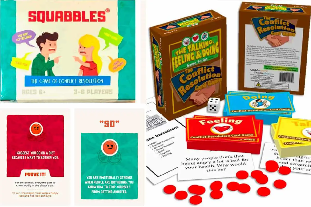Conflict Resolution Card and Dice Games for Families and Schools