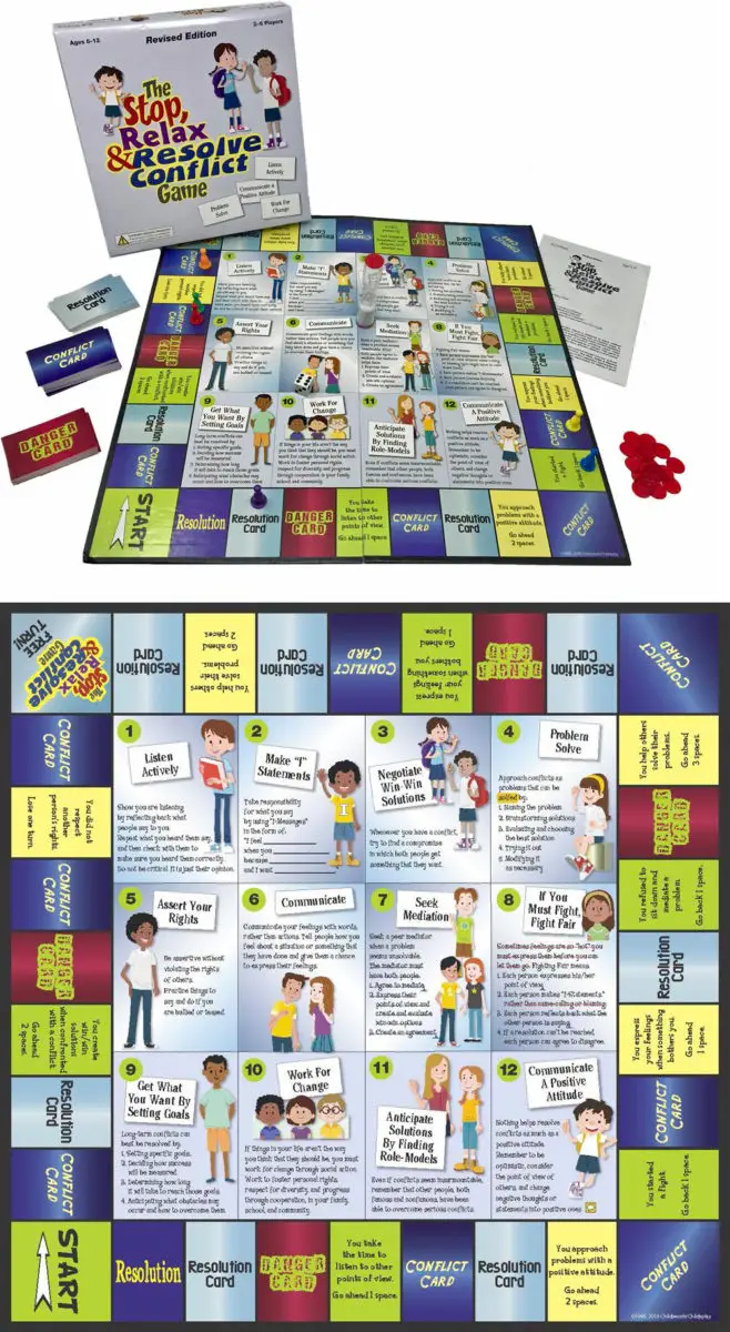 Stop, Relax & Resolve, a board game that heps children express their feelings and solve dilemmas