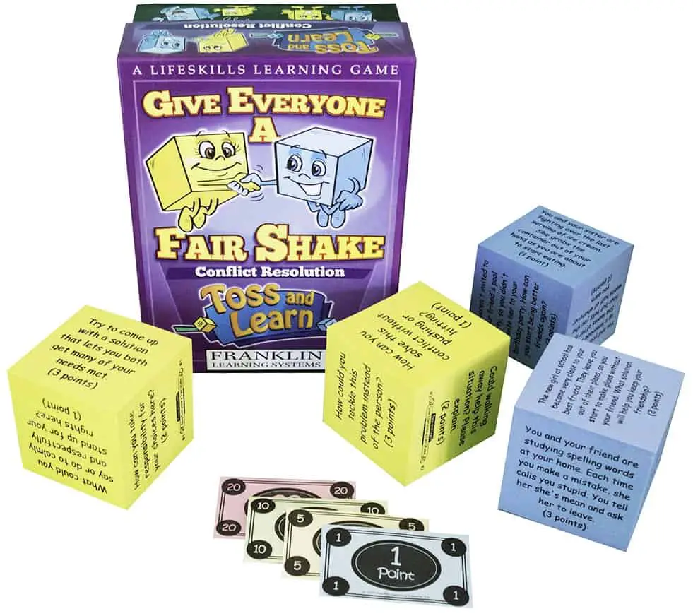 Give Everyone A Fair Shake - Conflict Resolution Game, a game that teaches important social and problem-solving skills