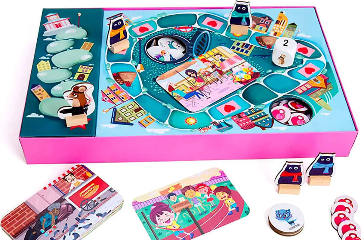 Caring Cats - Kindness Around Town, a super fun board game that develop caring  in children