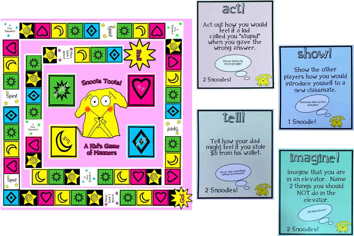 Snoots Toots - A Kid's Game of Empathy and Manners, a social and emotional development board game