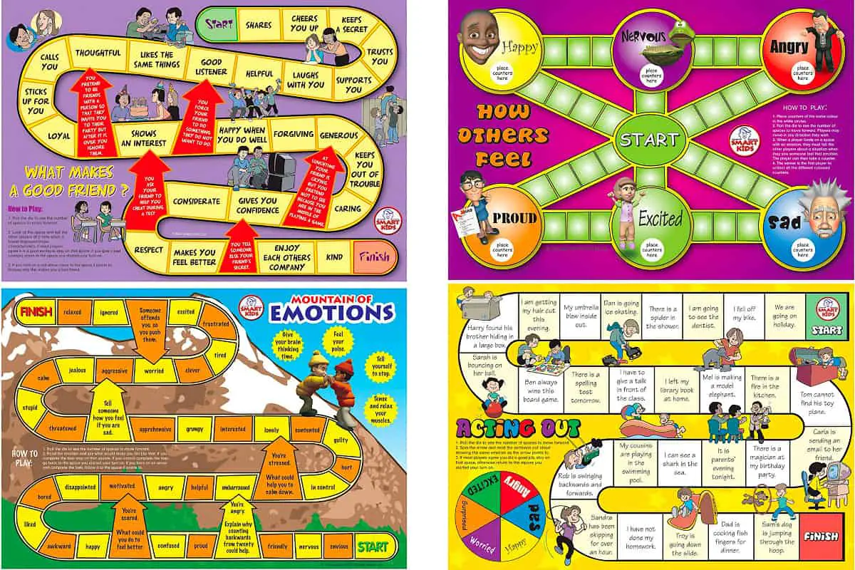 Social Skills - 6 Board Gamesare about morals, manners, empathy, friendship, emotions