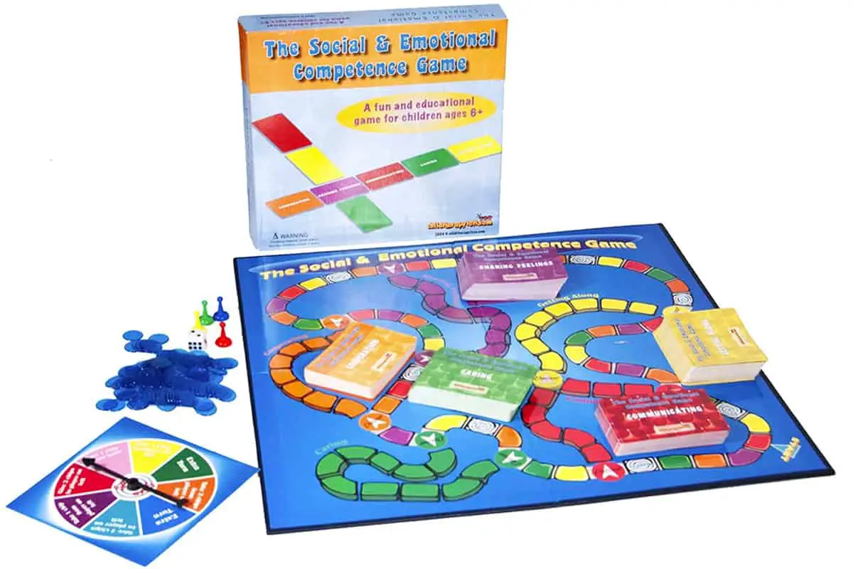 The Social & Emotional Competence Game, a board game about caring, cooperation, communication, feelings