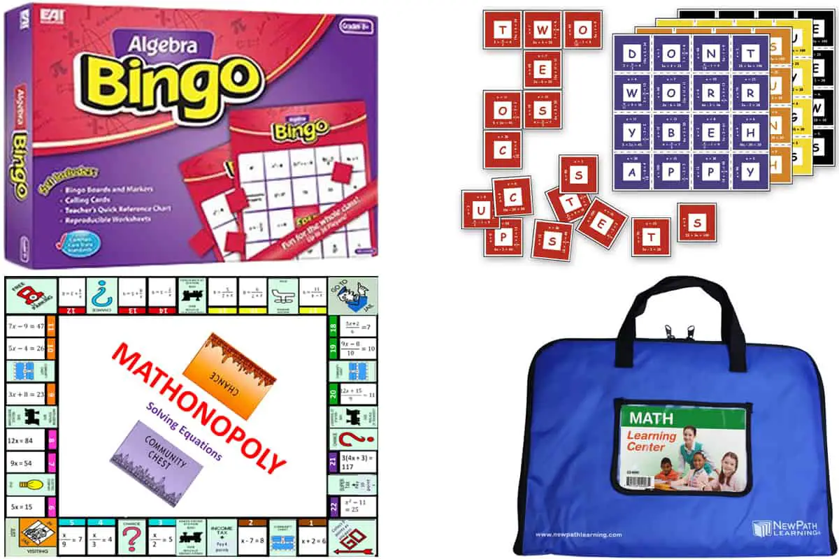 10 Algebra Board Games for Middle and High School