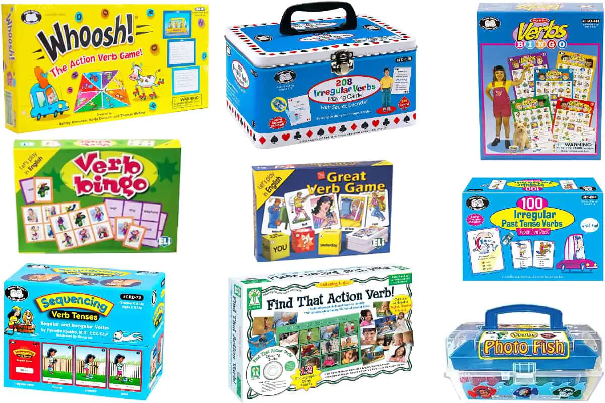 10 Action Verb Board & Card Games For ELA or ESL Classrooms