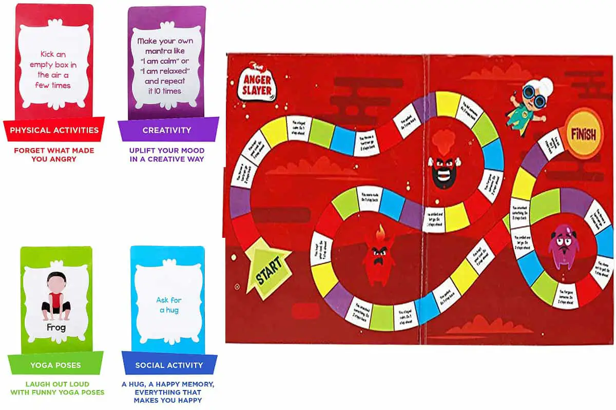 Anger Slayer (Toiing), a board game that helps your child’s emotional and social skills. 