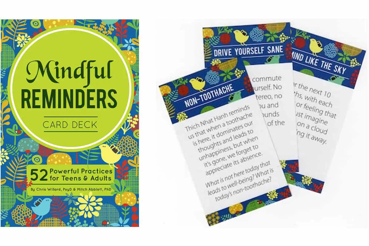 Mindful Reminders (PESI Publishing & Media), a card game to teach mindfulness skills to teens and adults