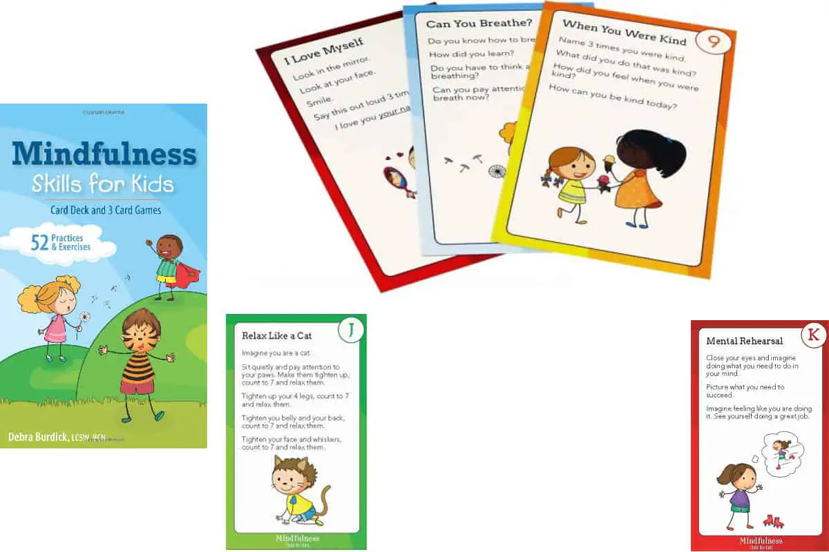 Mindfulness Skills for Kids, a card game to practice a mindfulness skill like calmness, confidence, happiness ...