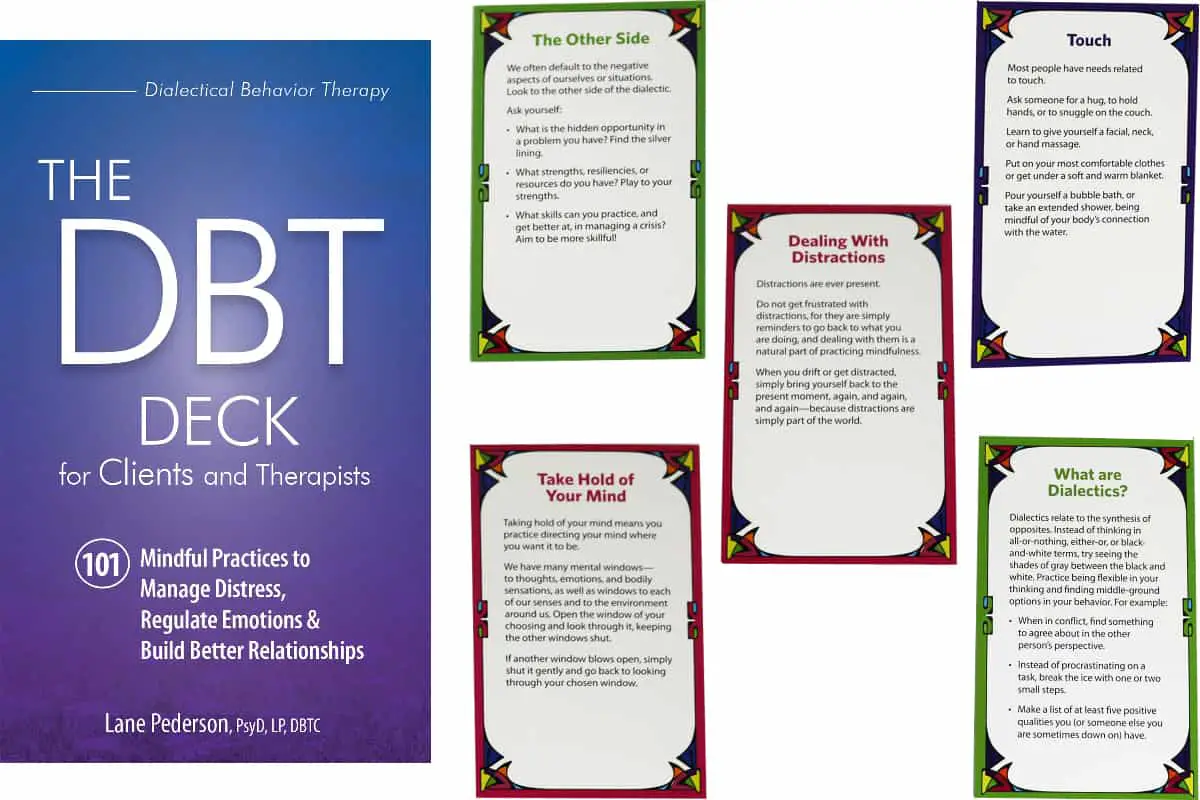 The DBT Deck for Clients and Therapists, a card deck that helps people find balance