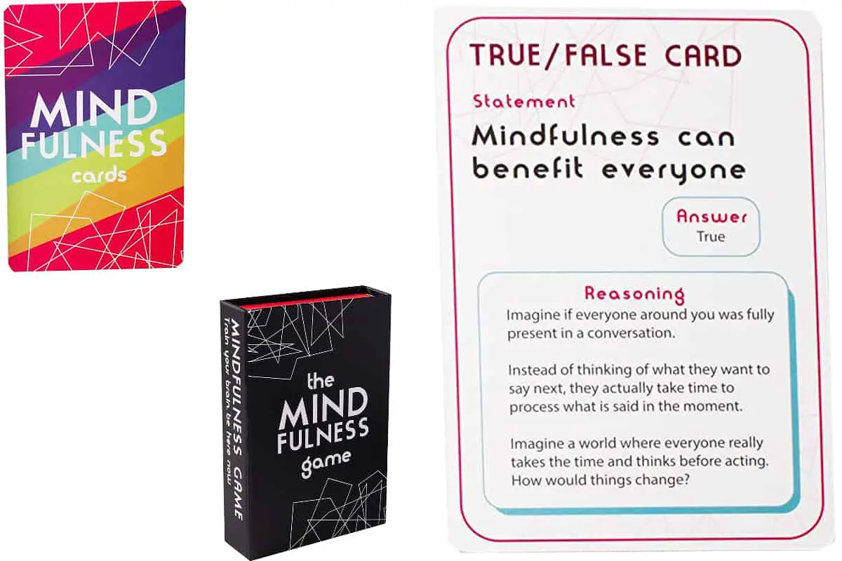 The Mindfulness Game (Innericons), a therapy card game to teach mindfulness to kids, teens and adults