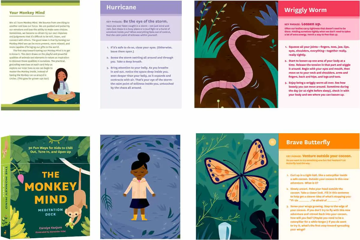 The Monkey Mind, a card game that helps kids to recognize, connect and deal with different thoughts and feelings in a creative way.