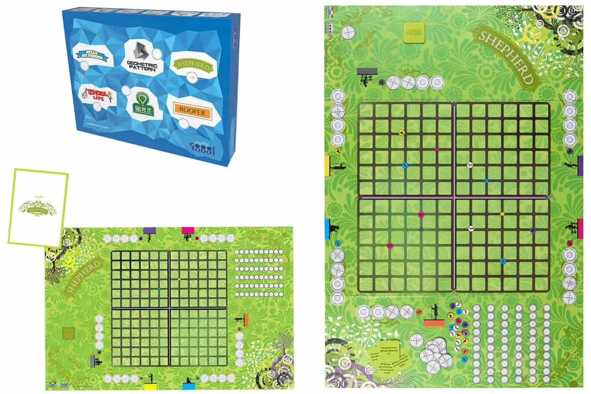 Shepherd is a mathematics board game that explains the linear function and the coordinate plane.