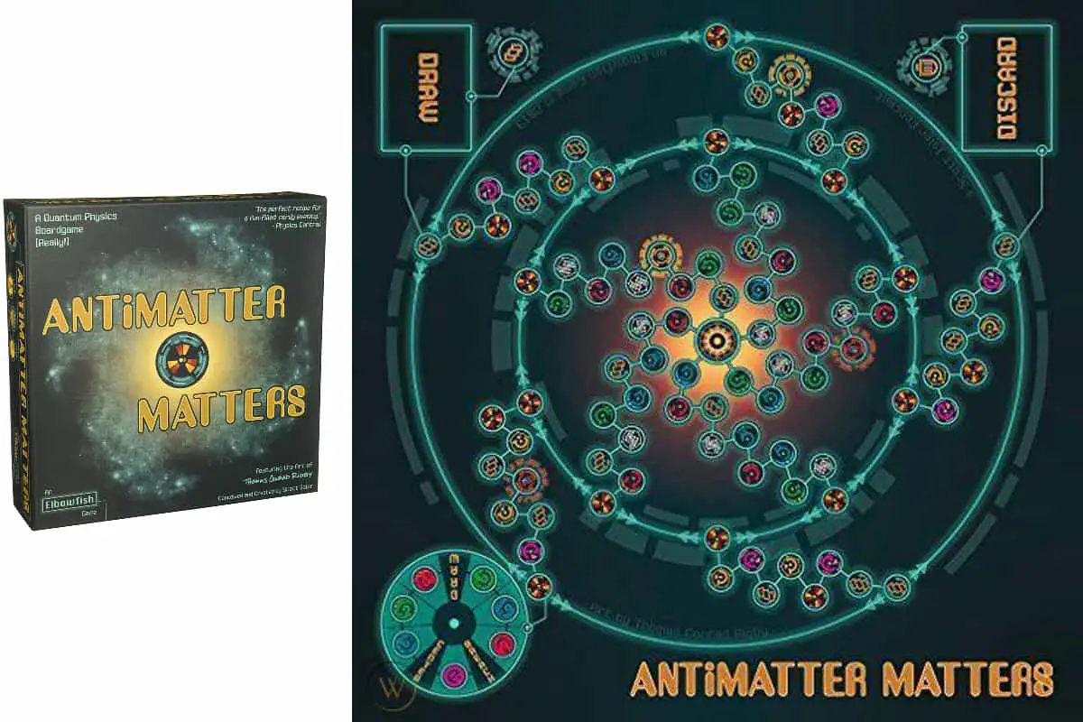 Antimatter Matters, a board game to learn how to build atoms from elementary particles.