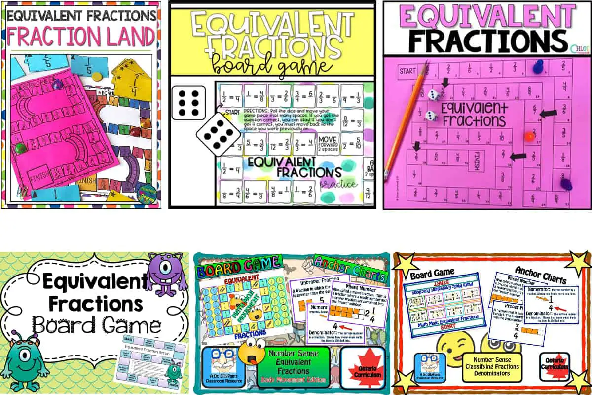 10-printable-fraction-board-games-for-equivalent-fractions