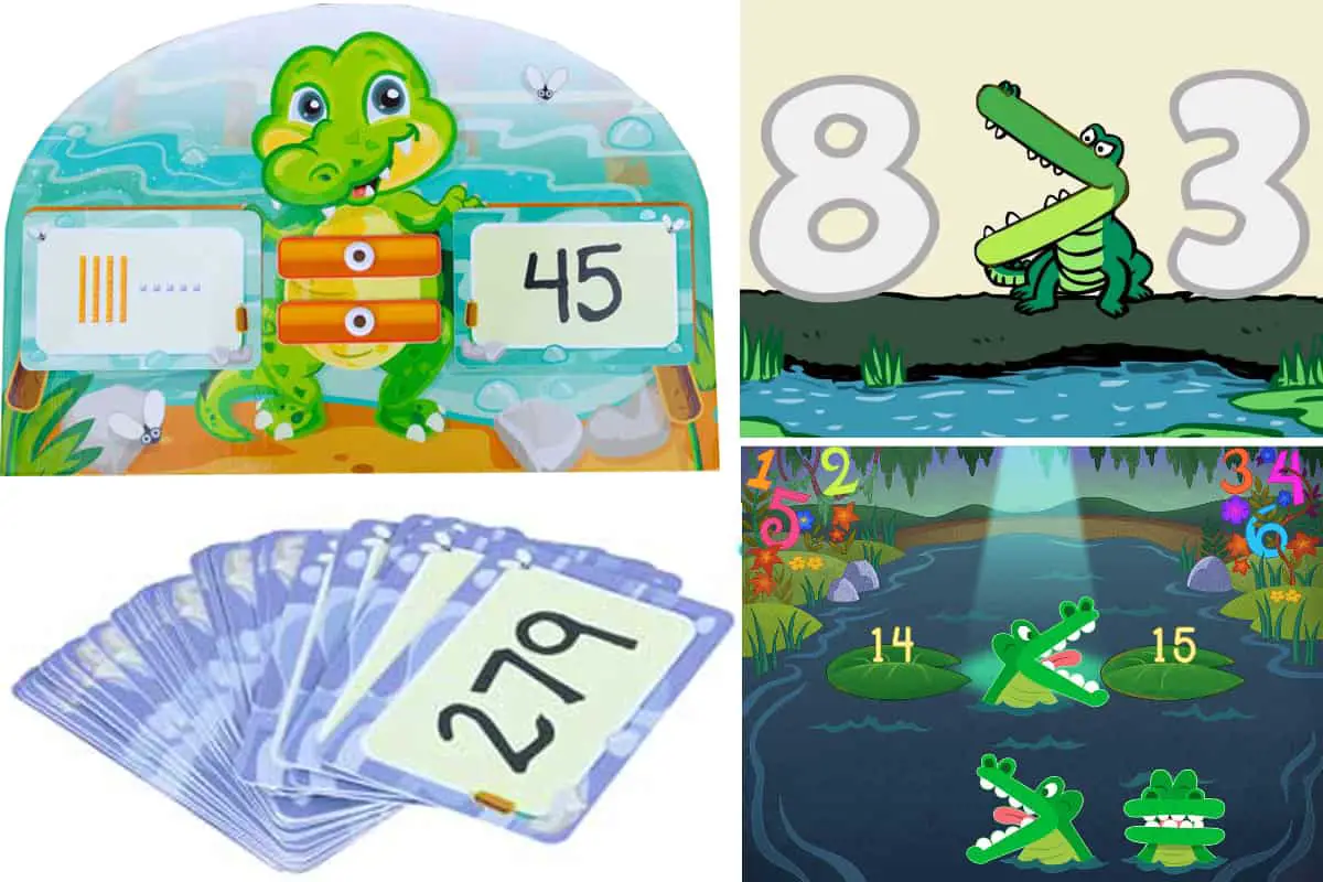 Gator Game - Greater Than, Less Than help kids master comparison of numbers.