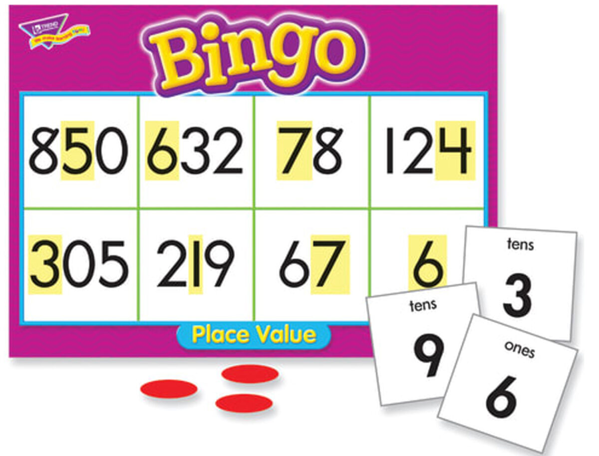 Place Value Bingo, a bingo game that helps yo become fluent in solving place value problems.