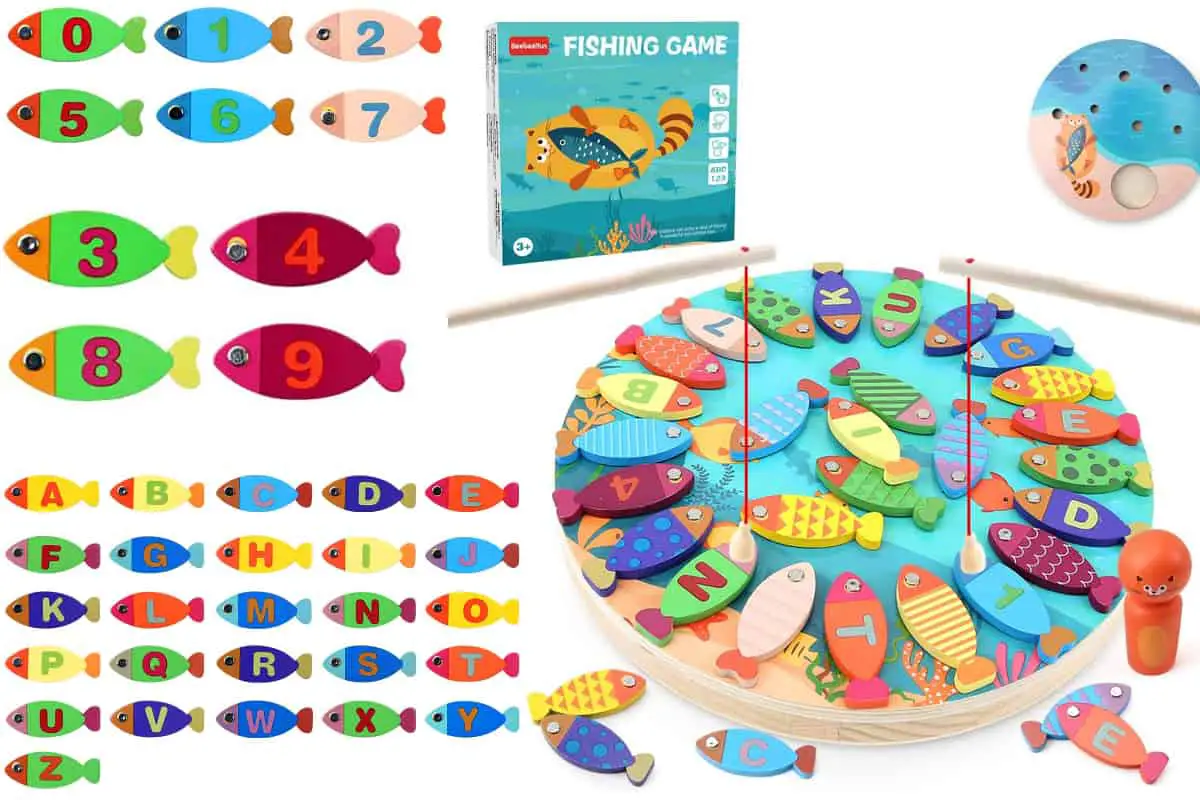 BeebeeRun, an innovative magnetic fishing game to help kids learn color recognition, alphabet and number recognition.