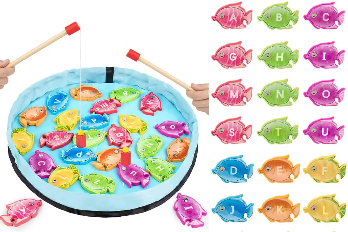 Gamenote, a fun and easy fishing game to teach ABC to kids.