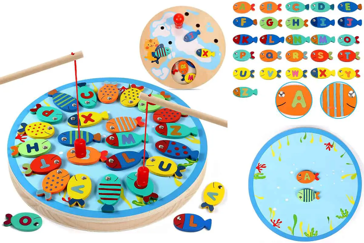 Lewo is an alphabet fishing board game for children.