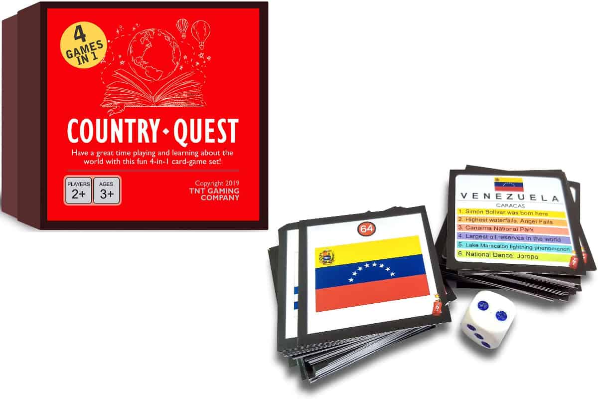 Country Quest is a fun game that helps you to explore different countries, interesting facts, flags, capitals and more.