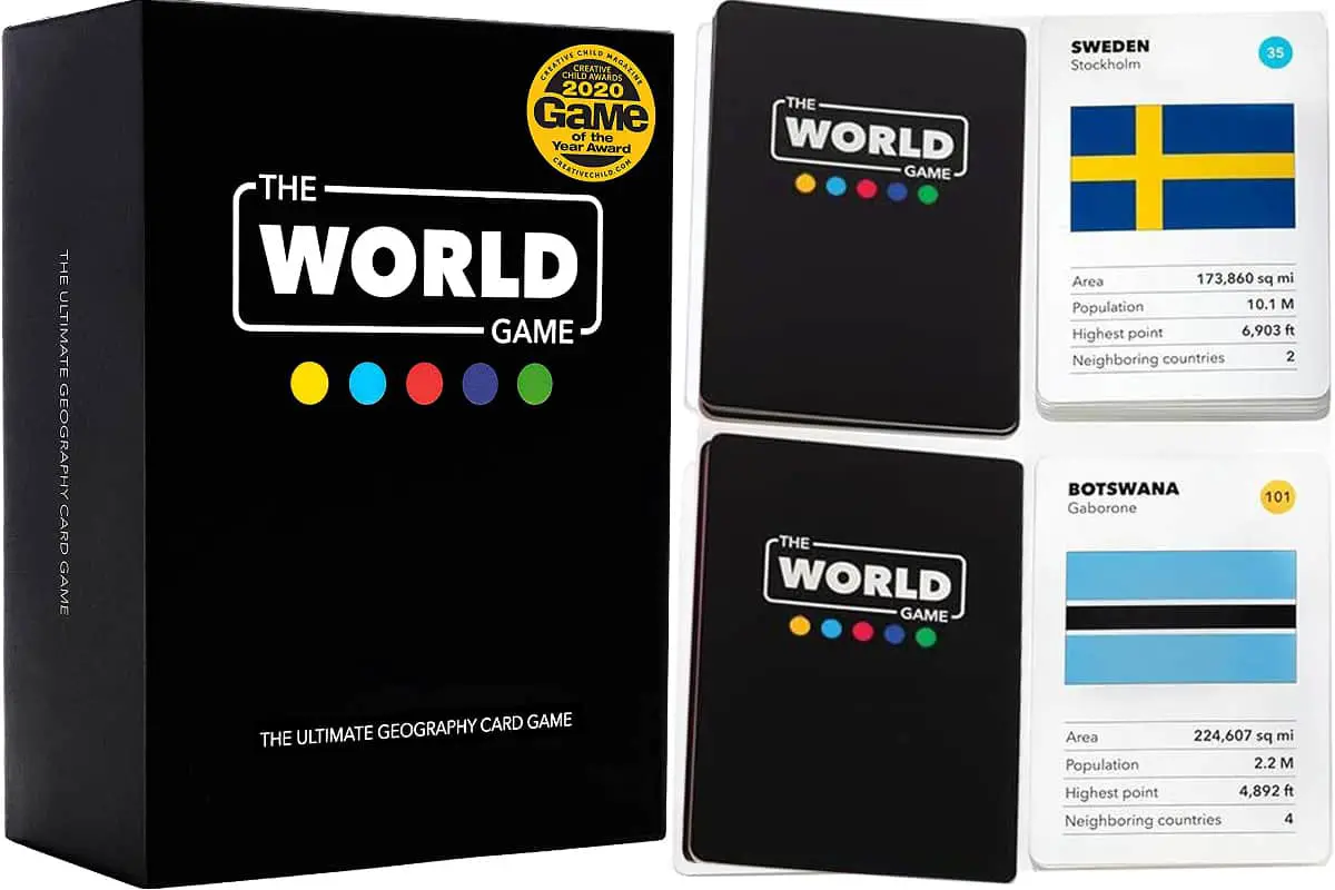 World game is a complete geography card game in the world.