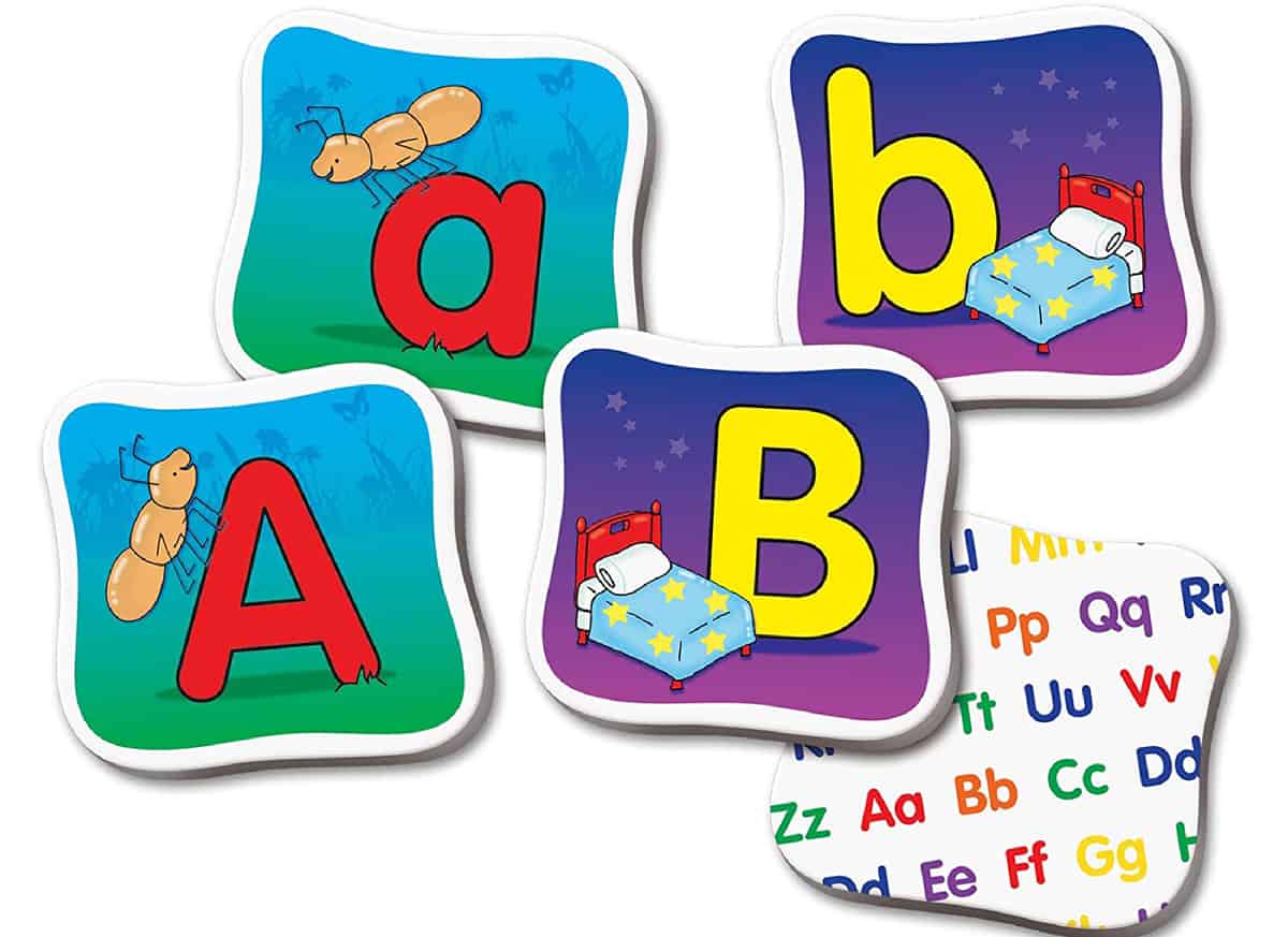 Match it! Alphabet Memory is game that teaches letter recognition, letter sounds and the difference in upper and lower-case letters.