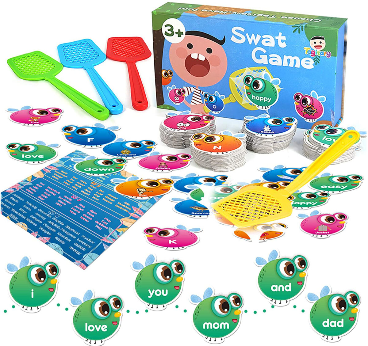 SWAT Game is to learn basic reading skills such as alphabet and sight words.