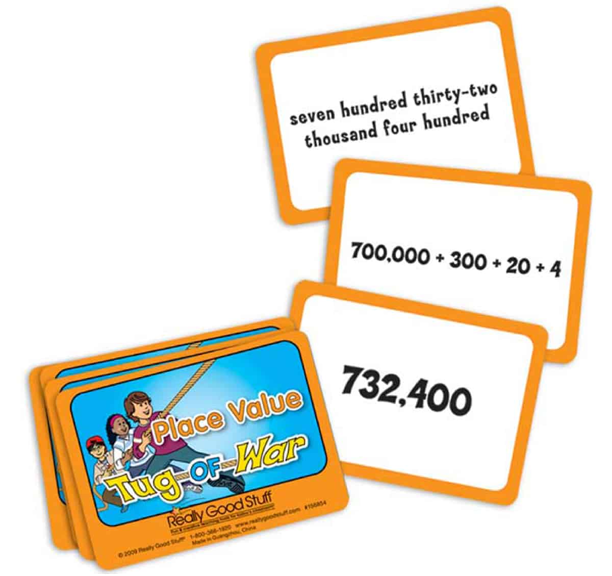 Tug of war place value card game is a game that helps students practice reading and comparing place values. 