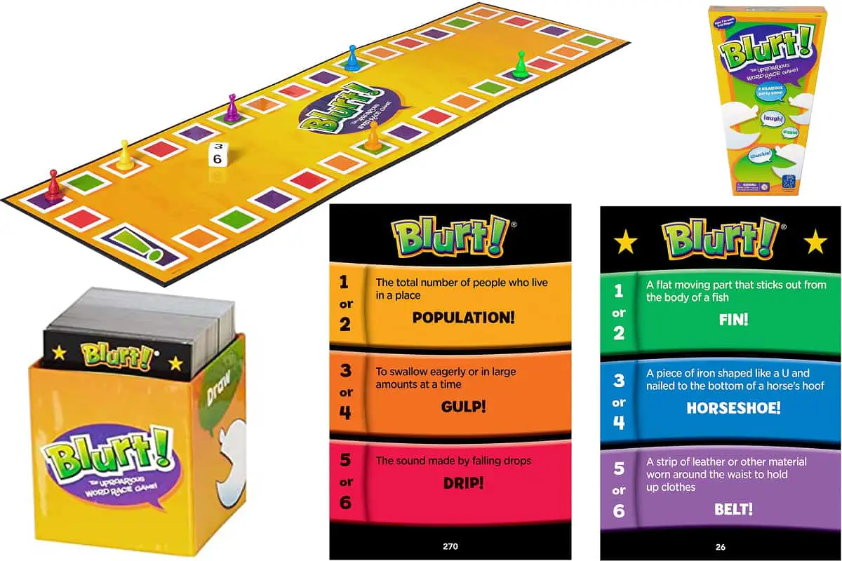 Blurt! (Educational Insights) is a word-racing game to reinforce your vocabulary skills.
