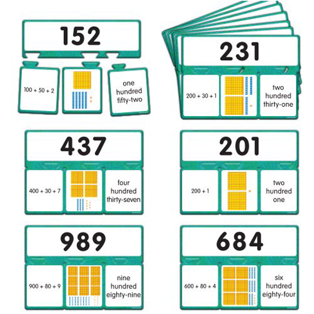 Snap Math Place Value Puzzles (EAI Education) is a puzzle game to teach place value.