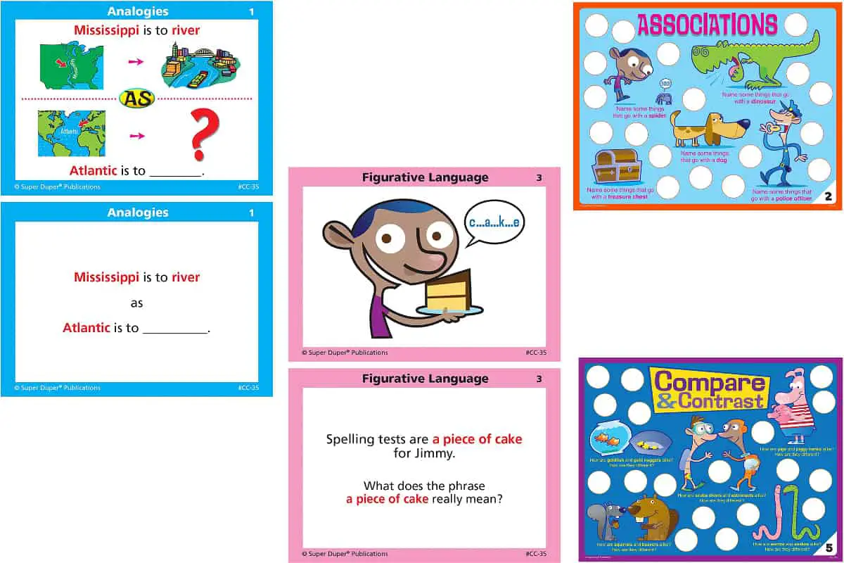 Vocabulary Chipper Chat (Super Duper Publications) is  a game to understand and learn new words.