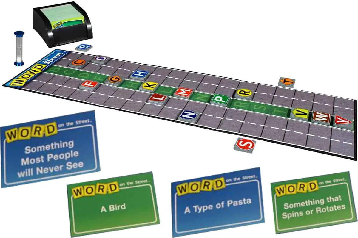 Word on the Street (Out of the Box) is a fun game that encourages kids to answer a question.