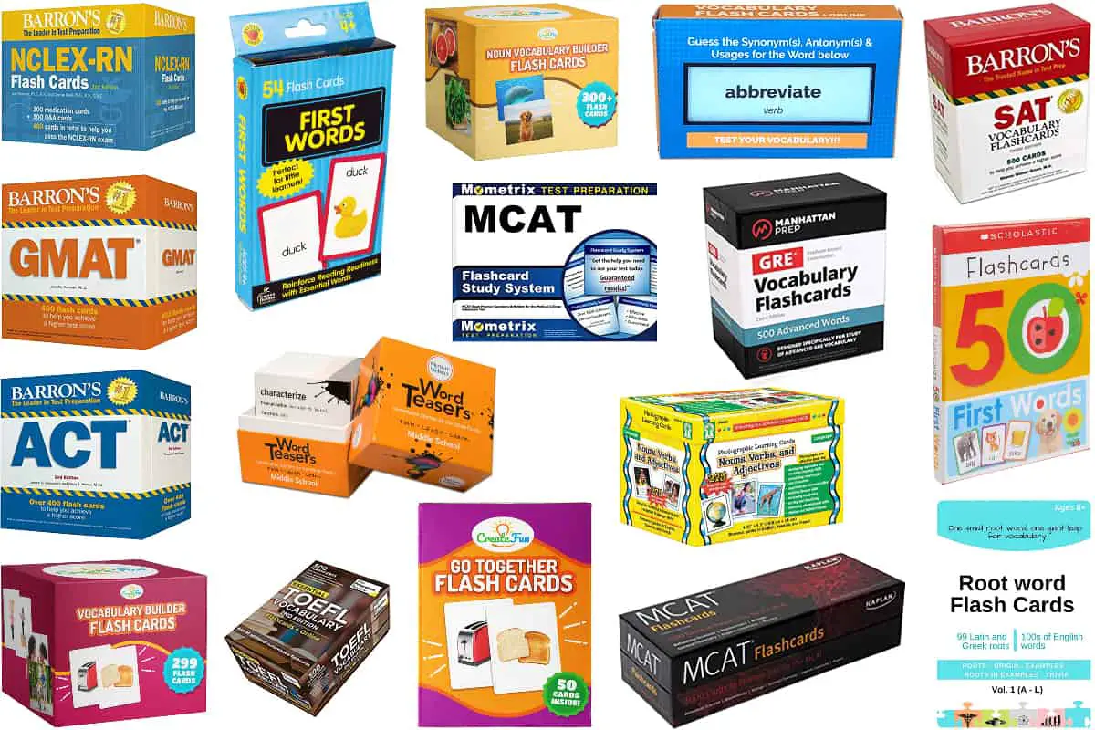 1500 VOCABULARY FLASH CARDS + ONLINE for GRE GMAT TOEFL SAT IELTS CAT -  HIGH QUALITY Vocabulary FLASH CARDS + 50 Online Exercises - English  language