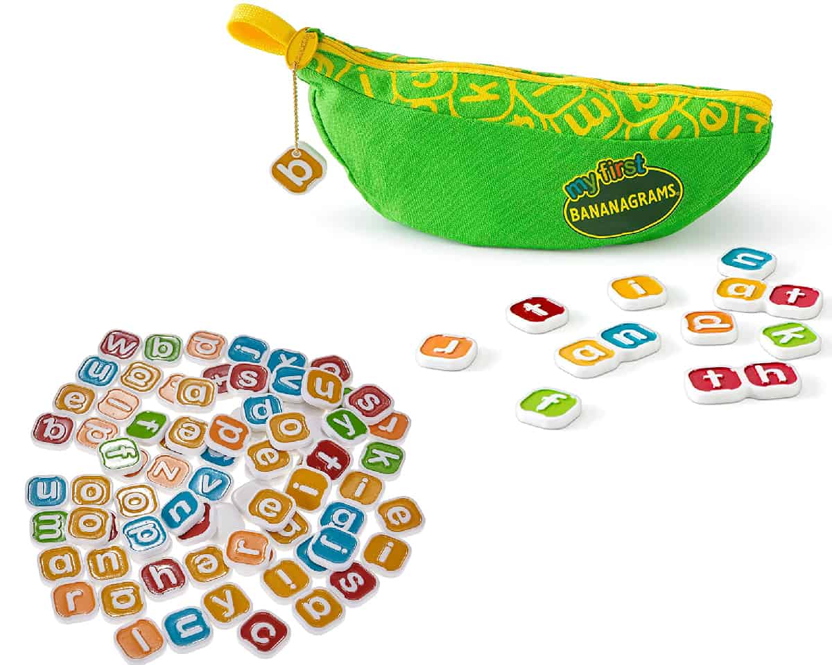 Bananagrams (Bananagrams) is a word game for the pre-reader and early learner to improve vocabulary.