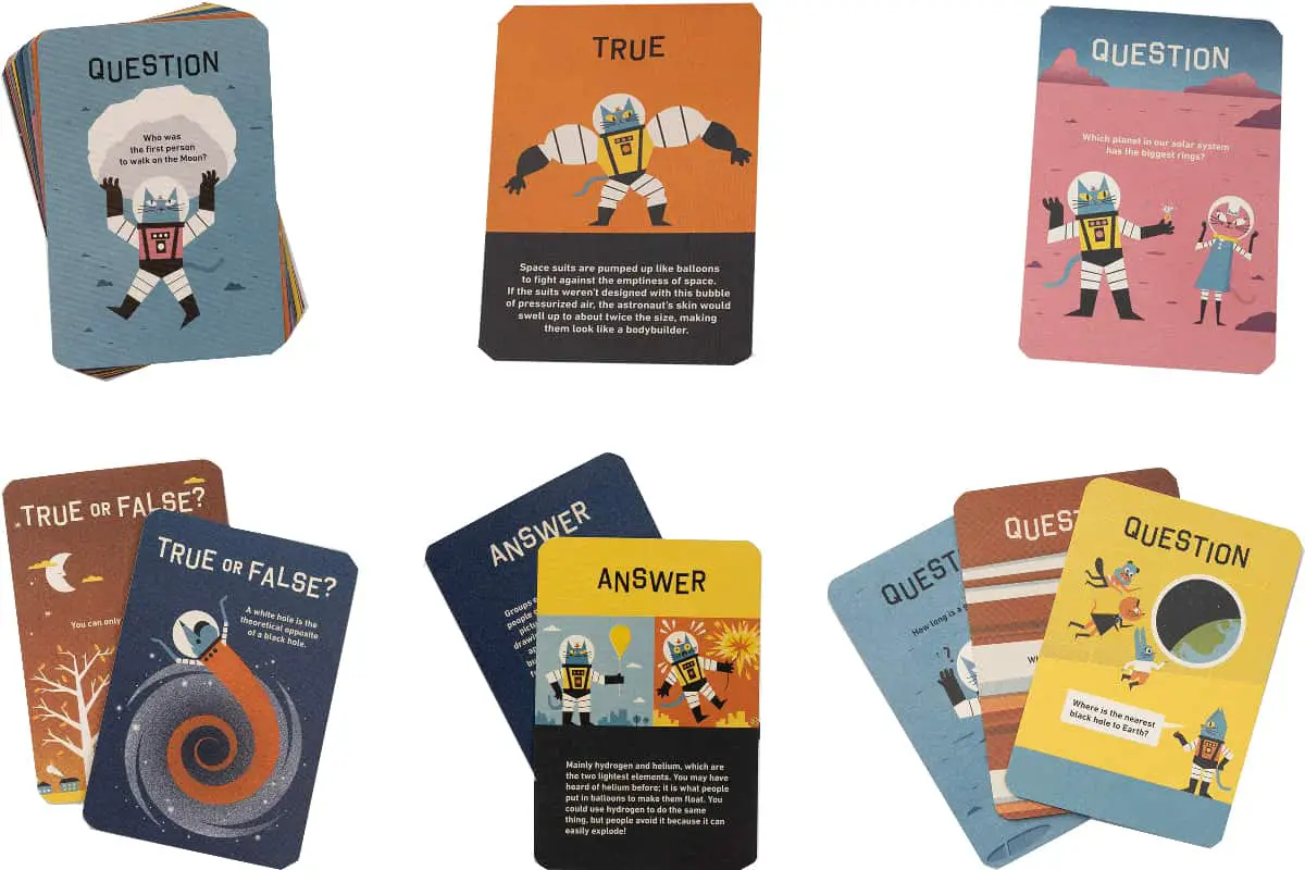 Professor Astro Cat’s Outer Space Flash Cards (Clarkson Potter) is a quiz card game to Boost Your Knowledge About the Universe.