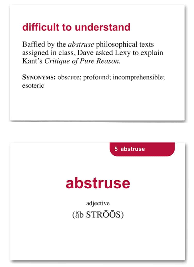 SAT Vocabulary Flashcards (Barron’s Test Prep) is a flashcard game to practice  SAT's vocabulary.