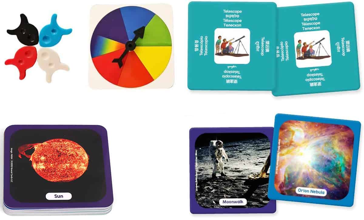 Space Junior Explorer (Reveal Cards LLC) is memory matching game to learn about space.