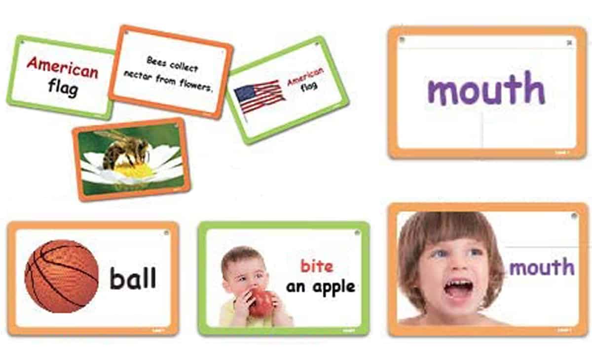3-Level First Word, Phrase, & Sentence Set is a game to build vocabulary and reading skills.