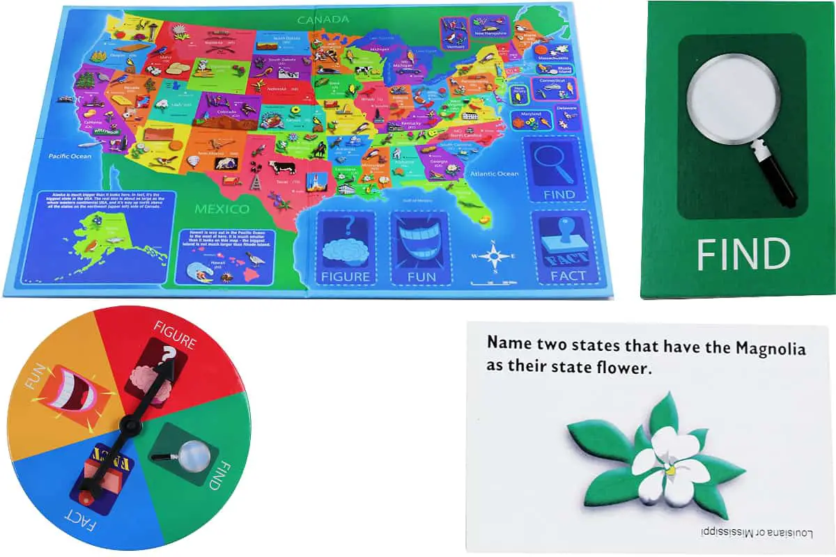 Great States is a quiz board game about the US states.