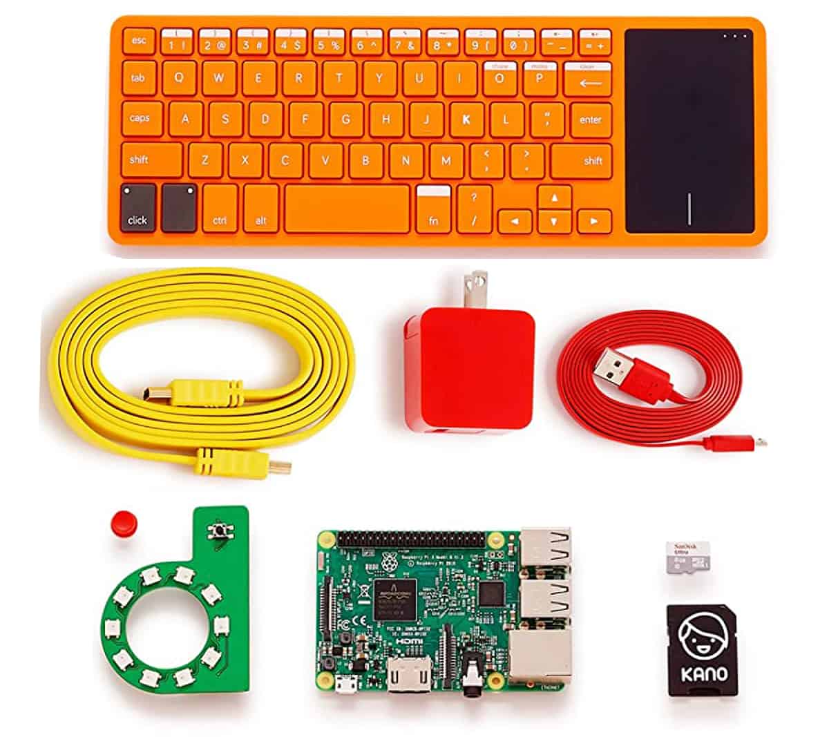 Kano Computer Kit helps you build a computer and learn coding.