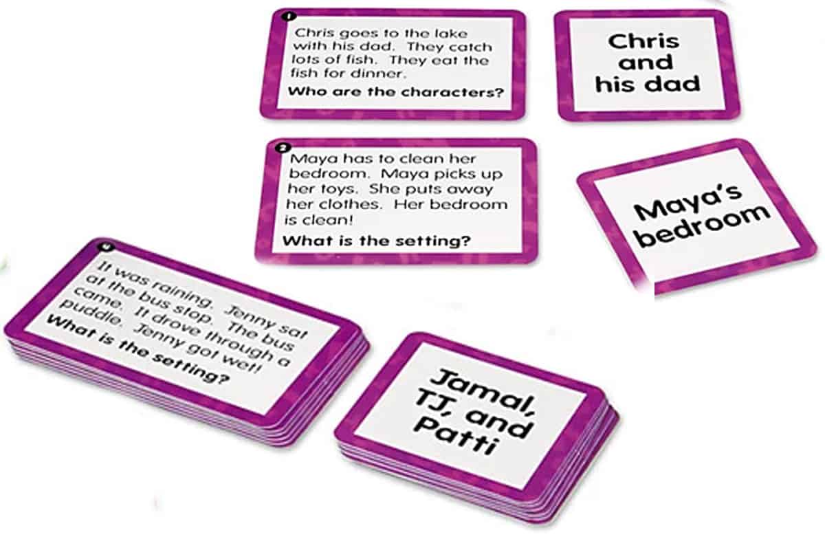 Match & Sort Early Reading Comprehension Quickies  is a card game to practice reading fluency.