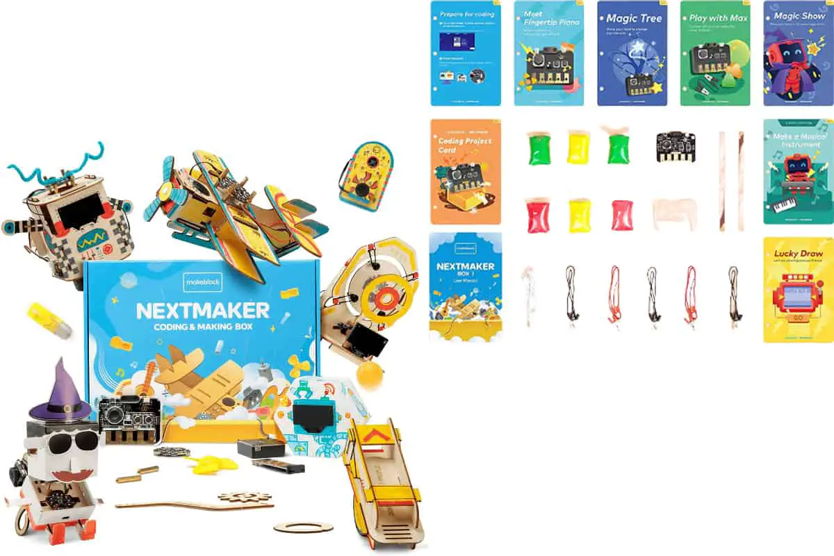 NextMaker Coding Kit is a monthly subscription box that provides activities that combines hardware, software, and structured online course. 