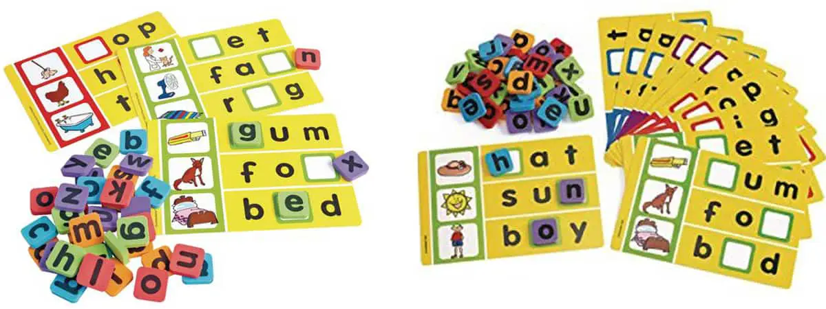 Phonics Spelling Game helps teach phoneme isolation and spelling.