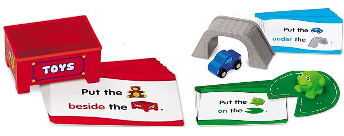 Positional Words Resource Box is a card game for teaching reading and comprehension.