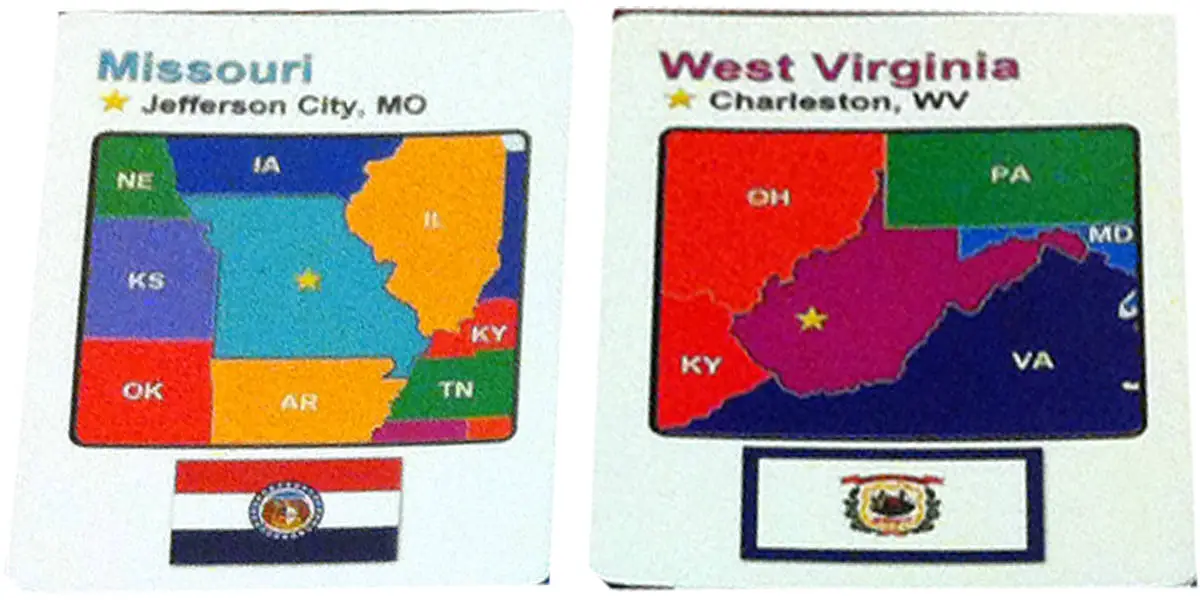 Road Trip USA, a game that teaches the 50 states, their capitals and abbreviations.