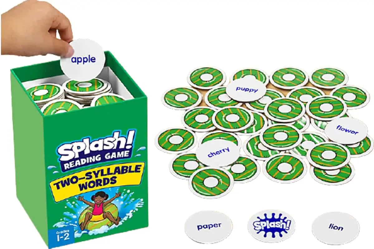 Splash! is a drafting card game to practice two-syllables.