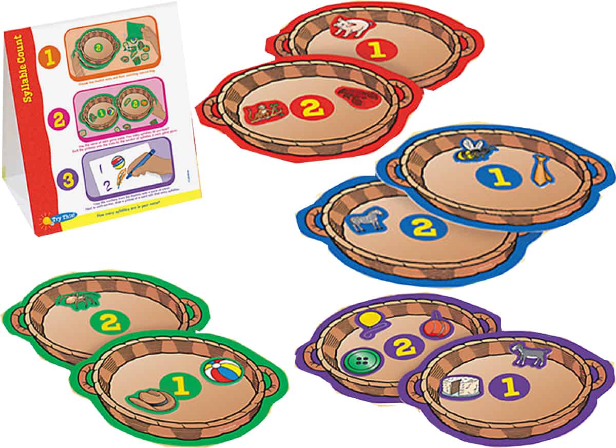 Syllable Count is a sorting card game  to get a concrete grasp of syllables.